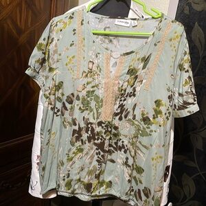 Cute, green summer top xl